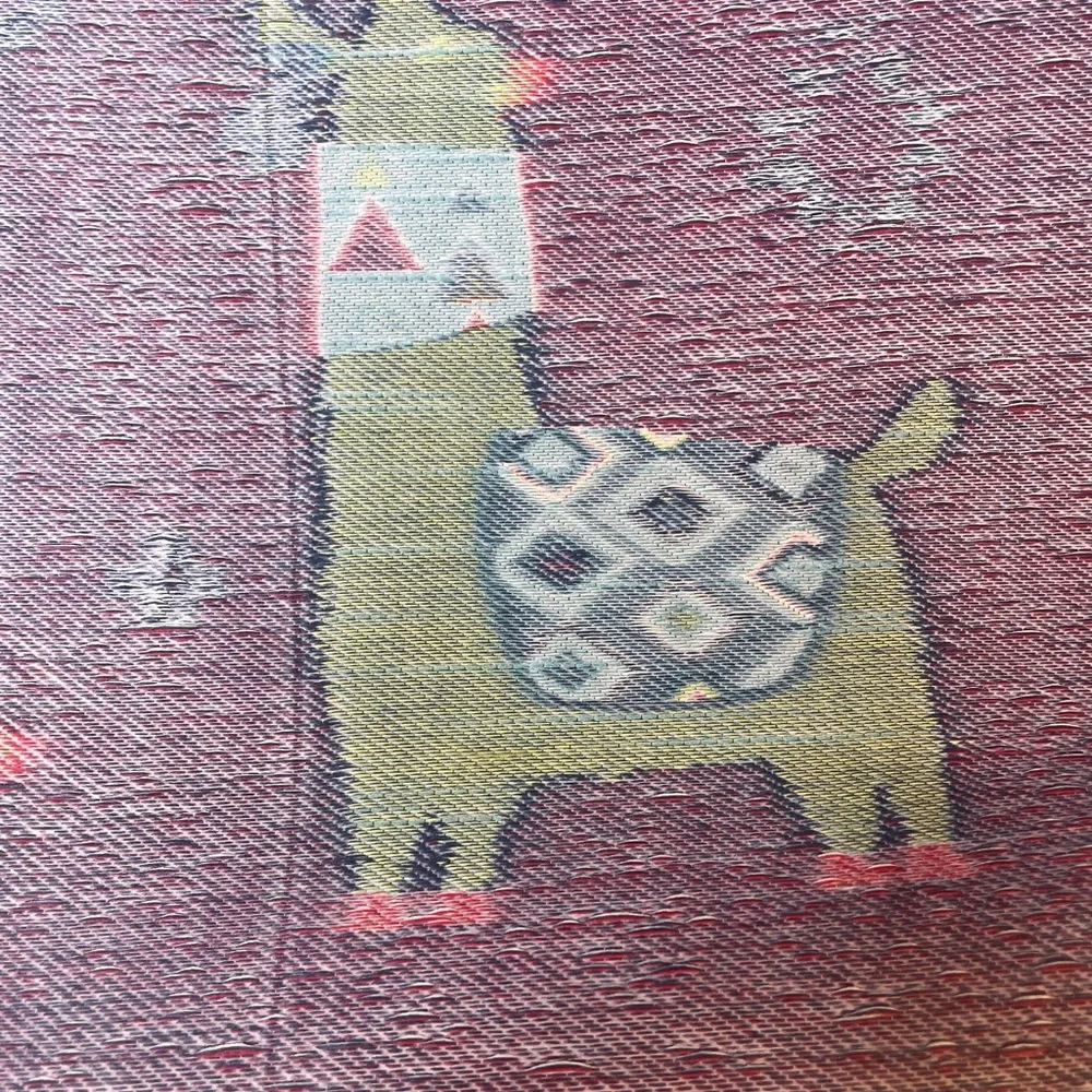 Colorful Llama Tapestry Art